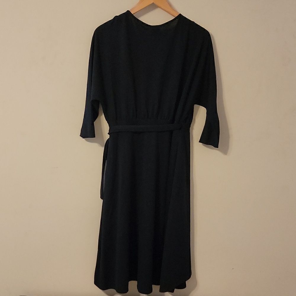 A New Day Black Wrap Dress Women's Size Small - Picture 7 of 7